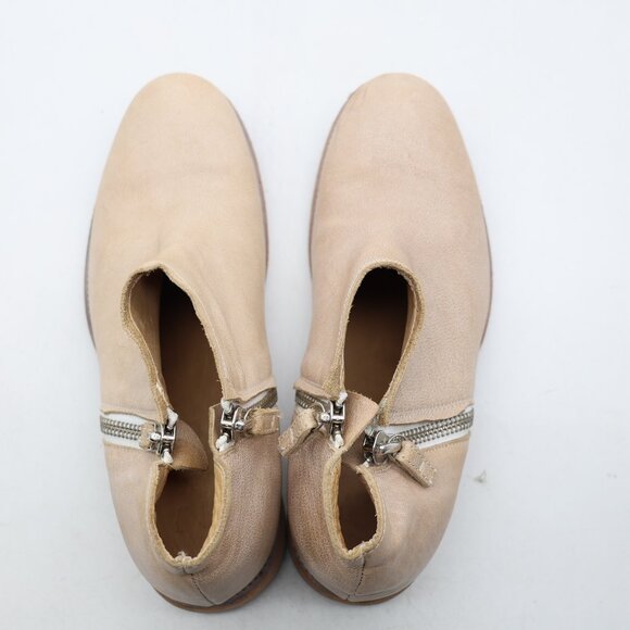 Cinzia Araia Ankle Boots Women's EU Size 42 Zip Shoes Cream Leather - Picture 9 of 11